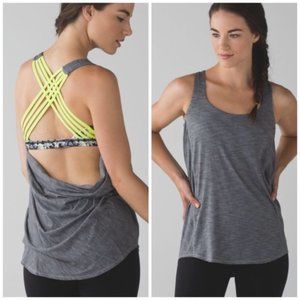 Lululemon - Free to be Wild tank top - Size 6 Grey/Green